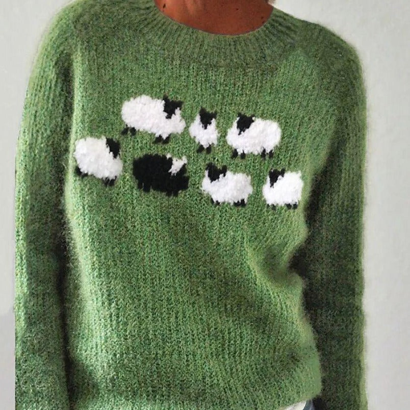 Eva™ | Groene damestrui sweater