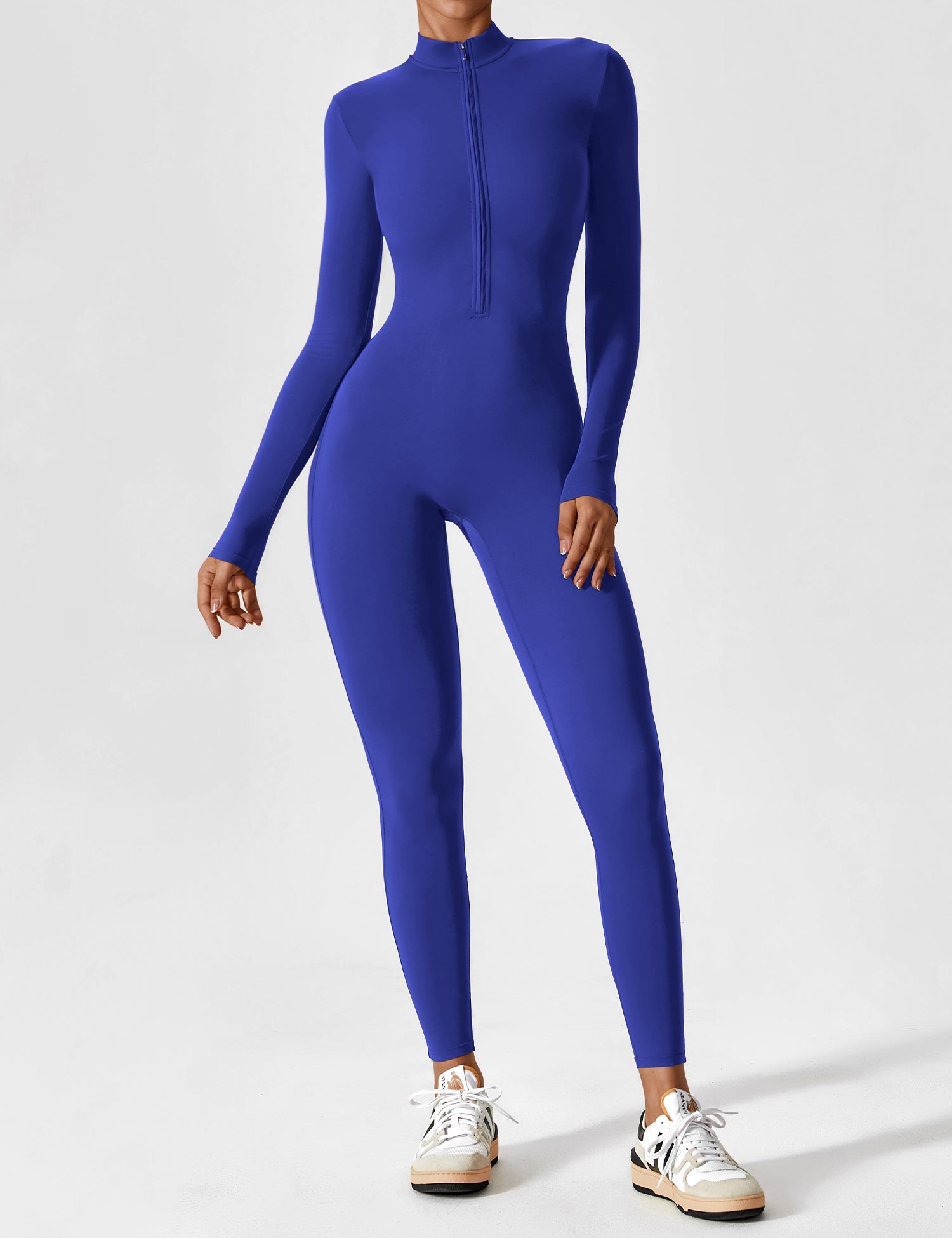 Eva™ | jumpsuit met lange mouwen en rits